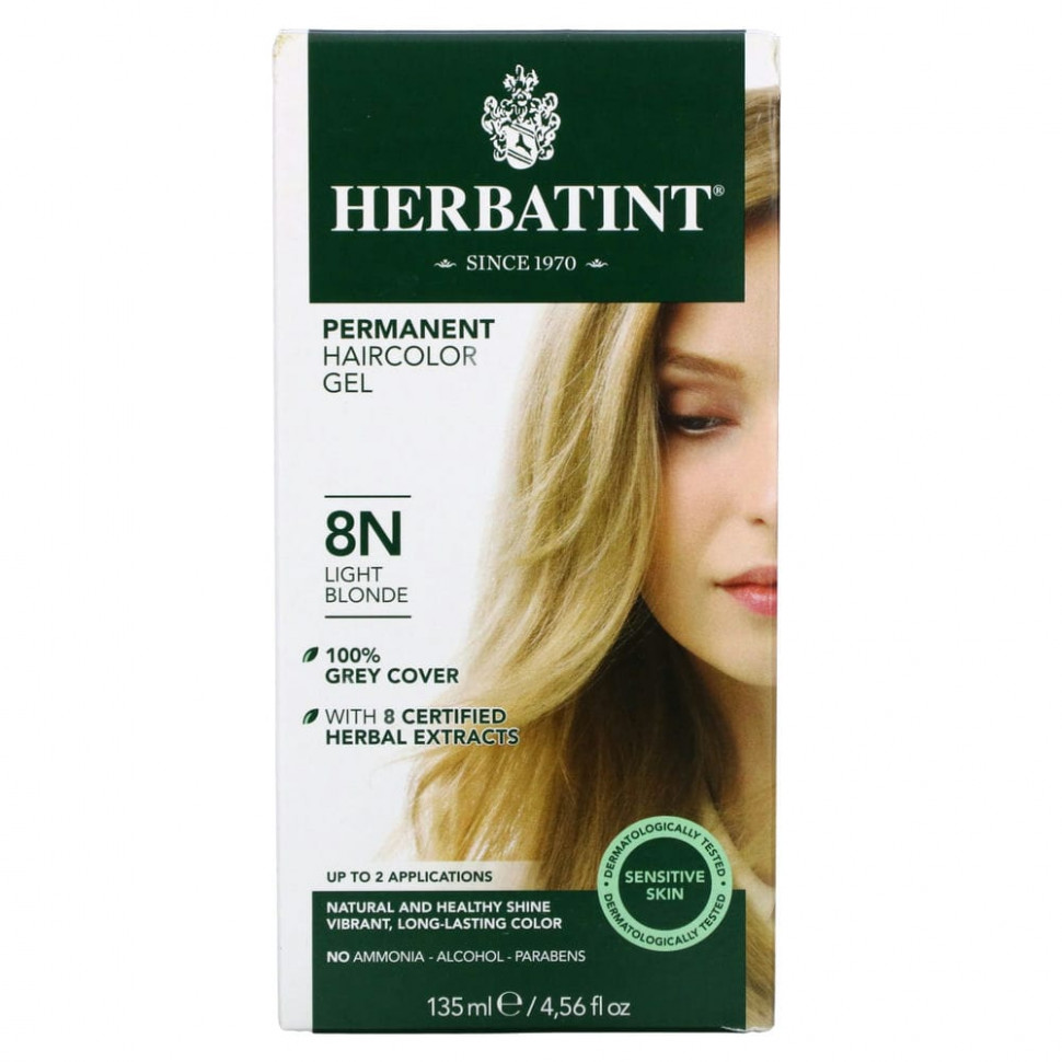 ���� ������ (Iherb) Herbatint, ������� ����-������ ��� �����, 8N, ������� �����, 135 �� (4,56 ����. �����), ������ �� 3070 ���