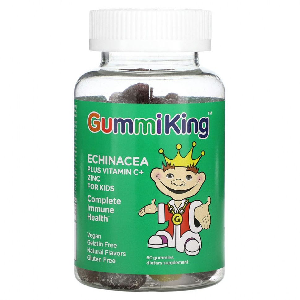 ���� ������ (Iherb) GummiKing, ��������, ������� C � ���� ��� �����, ���� ��������, ���������, ������, ���������, ����� � ����������, 60 ����������� ��������, ������ �� 2060 ���
