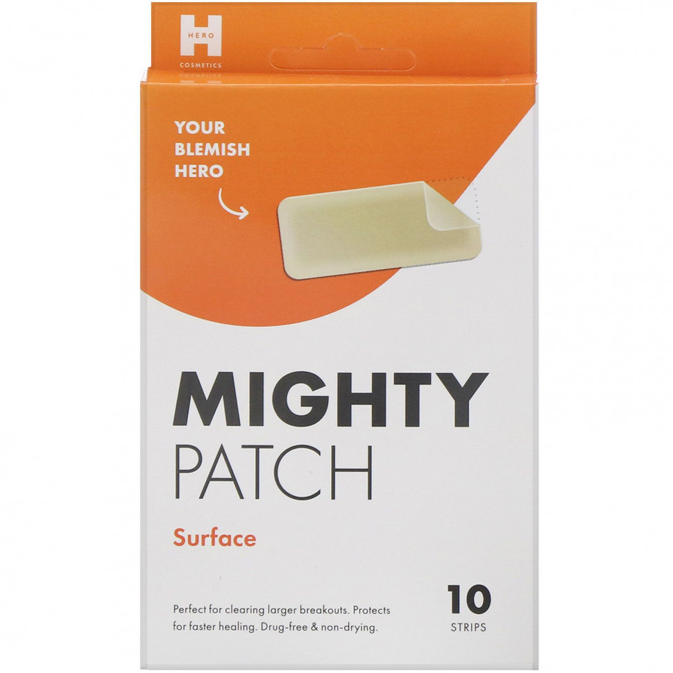 ���� ������ (Iherb) Hero Cosmetics, Mighty Patch, �������������, 10 ���������, ������ �� 2550 ���