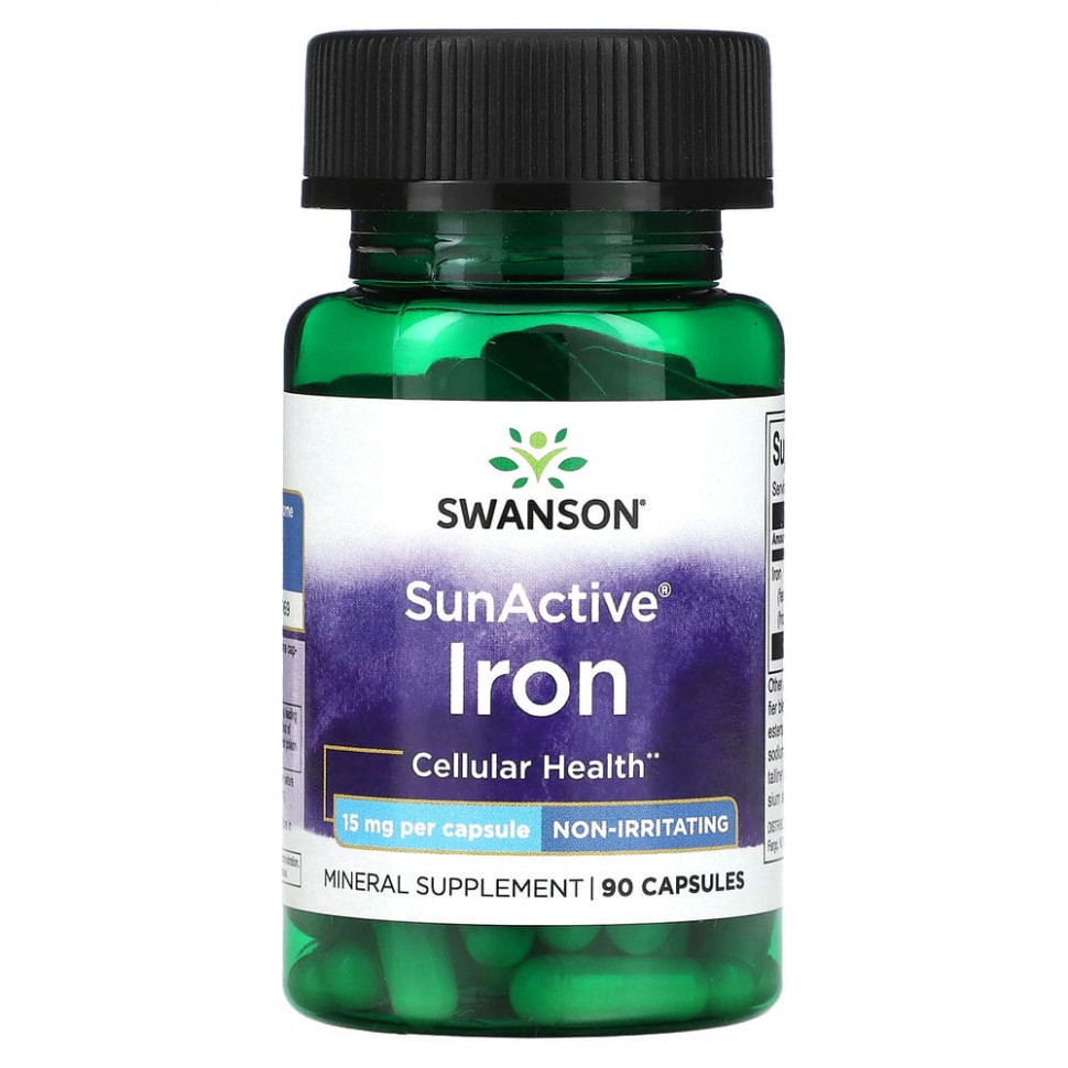 ���� ������ (Iherb) Swanson, SunActive, ������, 15 ��, 90 ������, ������ �� 1500 ���