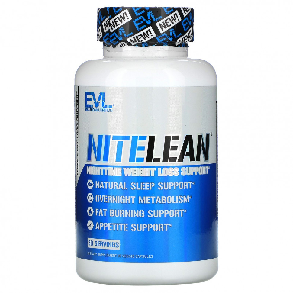 ���� ������ (Iherb) EVLution Nutrition, NiteLean, ��������� ��� �������� ���� � ������ �����, 30 ������������ ������, ������ �� 2730 ���
