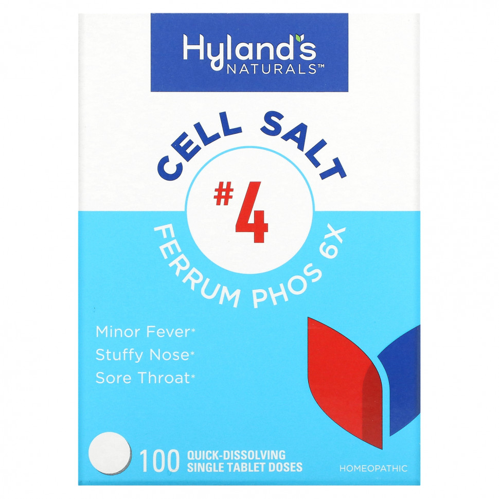���� ������ (Iherb) Hyland's, Cell Salt # 4, Ferrum Phos 6X, 100 ����������������� ��������� ��������, ������ �� 2900 ���