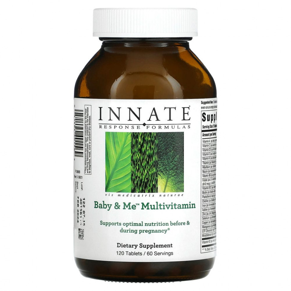 ���� ������ (Iherb) Innate Response Formulas, Baby & Me, ��������������, 120 ��������, ������ �� 12420 ���