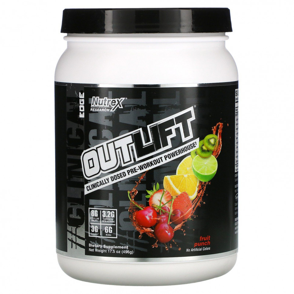 ���� ������ (Iherb) Nutrex Research, Outlift, ���������� ������������ ����������������� ��������, ��������� ����, 496 � (17,5 �����), ������ �� 7890 ���