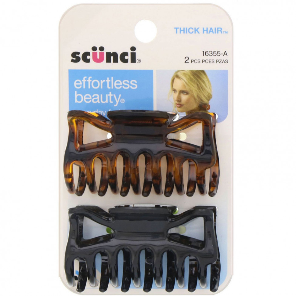 ���� ������ (Iherb) Scunci, �������-����� ��� ������ ����� Effortless Beauty, 2 �����, ������ �� 540 ���