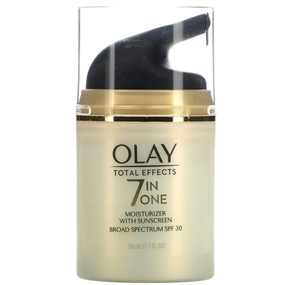 ���� ������ (Iherb) Olay, Total Effects, 7 � 1, ����������� � �������������� �������� � SPF 30, 50 �� (1,7 ����. �����), ������ �� 5670 ���