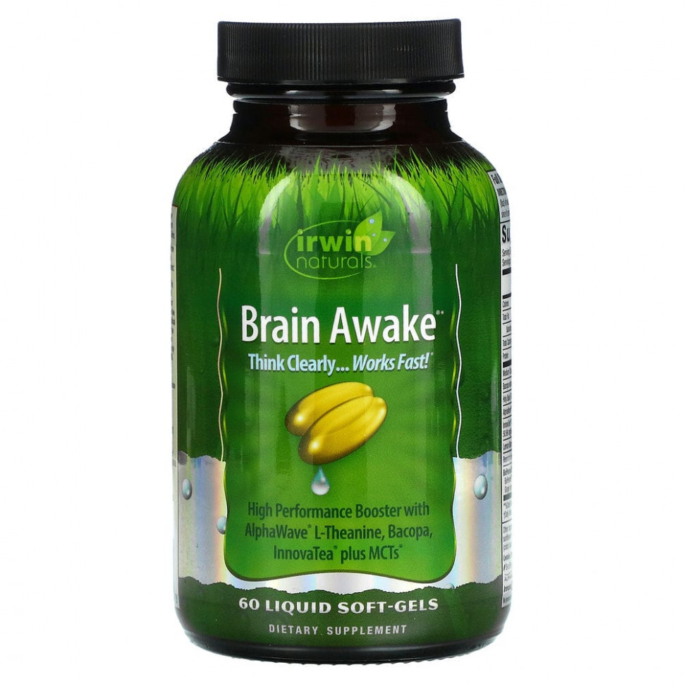 ���� ������ (Iherb) Irwin Naturals, Brain Awake, 60 ������ ������� ������, ������ �� 4960 ���