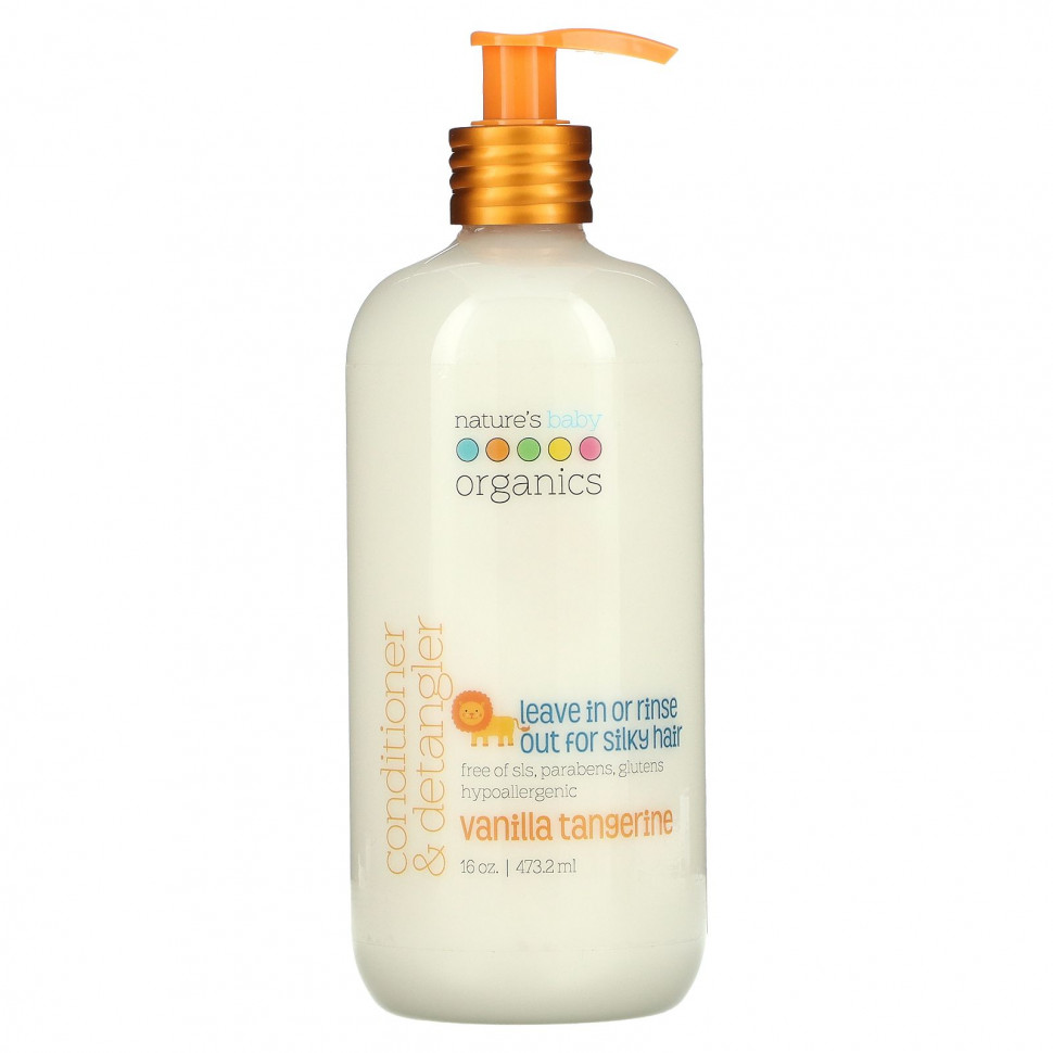 ���� ������ (Iherb) Nature's Baby Organics, ����������� � �������� ��� ���������� ������������ �����, ��������� ��������, 16 ����. ���. (473 ��), ������ �� 4440 ���