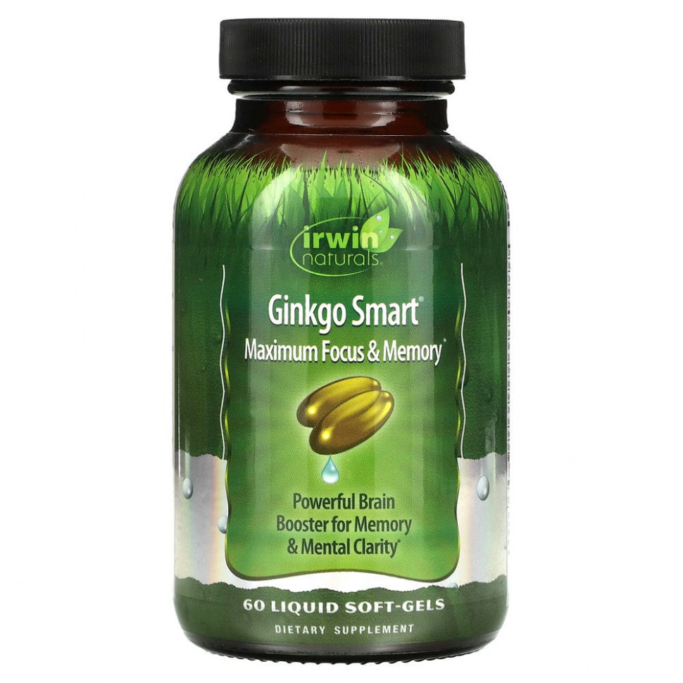 ���� ������ (Iherb) Irwin Naturals, Ginkgo Smart, ������������ ����������� � ������, 60 ������ ������, ������ �� 4540 ���