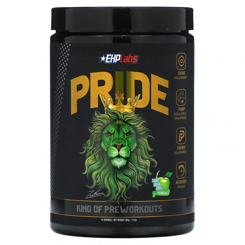 ���� ������ (Iherb) EHPlabs, Pride, ����������������� ��������, ������ ������� ������, 384 � (13,5 �����), ������ �� 7090 ���