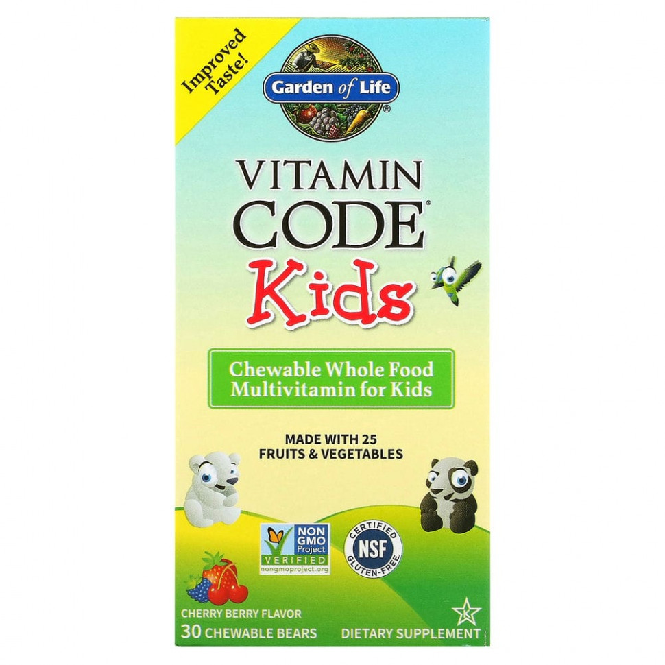 ���� ������ (Iherb) Garden of Life, Vitamin Code, ��� �����, ����������� ������������� ��������������, �����, 30 ����������� �����, ������ �� 3070 ���