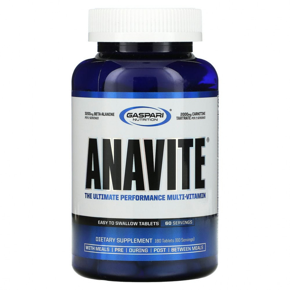 ���� ������ (Iherb) Gaspari Nutrition, ANAVITE, �������������� ��� ������������ �����������������, 180 ��������, ������ �� 5860 ���