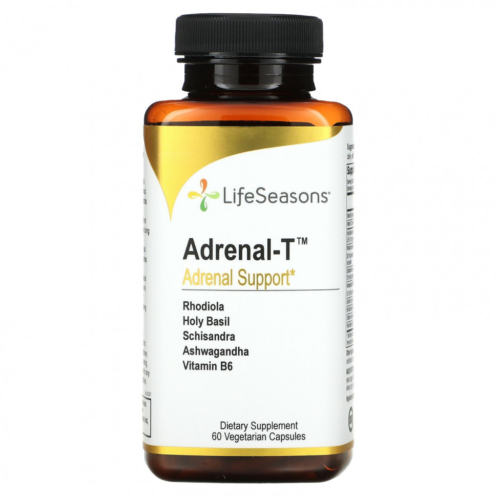 ���� ������ (Iherb) LifeSeasons, Adrenal-T, ������������� ���������, 60 �������������� ������, ������ �� 5290 ���