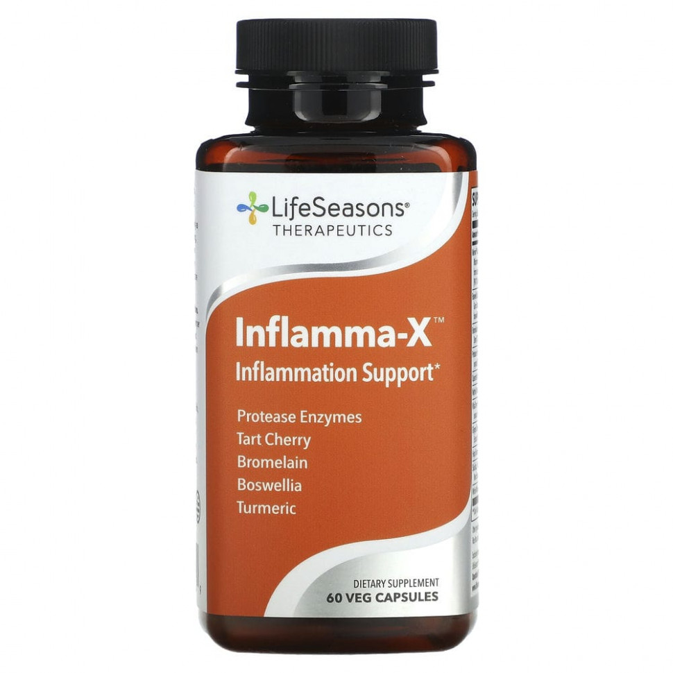 ���� ������ (Iherb) LifeSeasons, Inflamma-X, ��������� ��� �����������, 60 �������������� ������, ������ �� 5880 ���