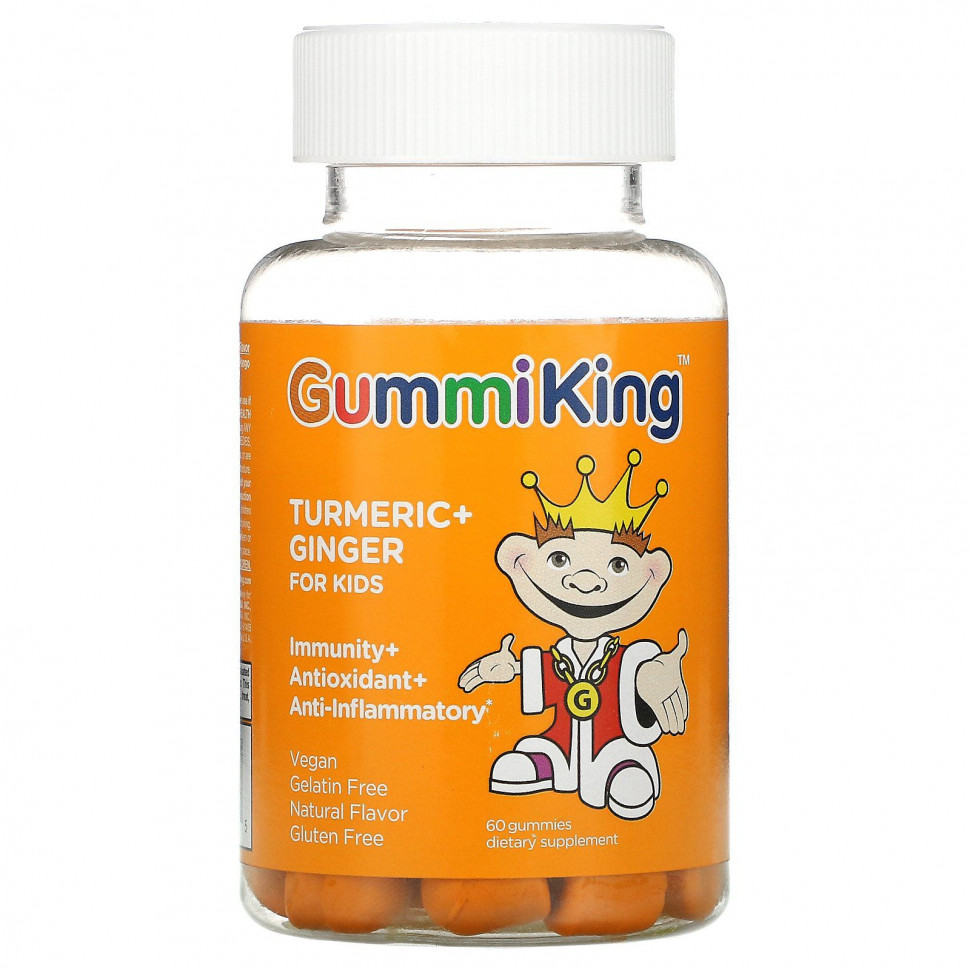 ���� ������ (Iherb) GummiKing, ������� � ������, ��� �����, ���������, ������������ � ��������������������� ��������, �����, 60 ����������� ��������, ������ �� 2560 ���