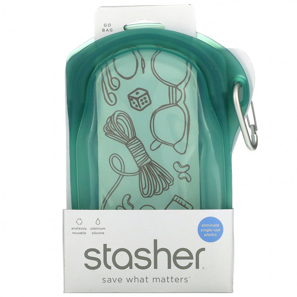 ���� ������ (Iherb) Stasher, Stasher, Go Bag, �������, 1 �������, 532 �� (18 ����. �����), ������ �� 3700 ���