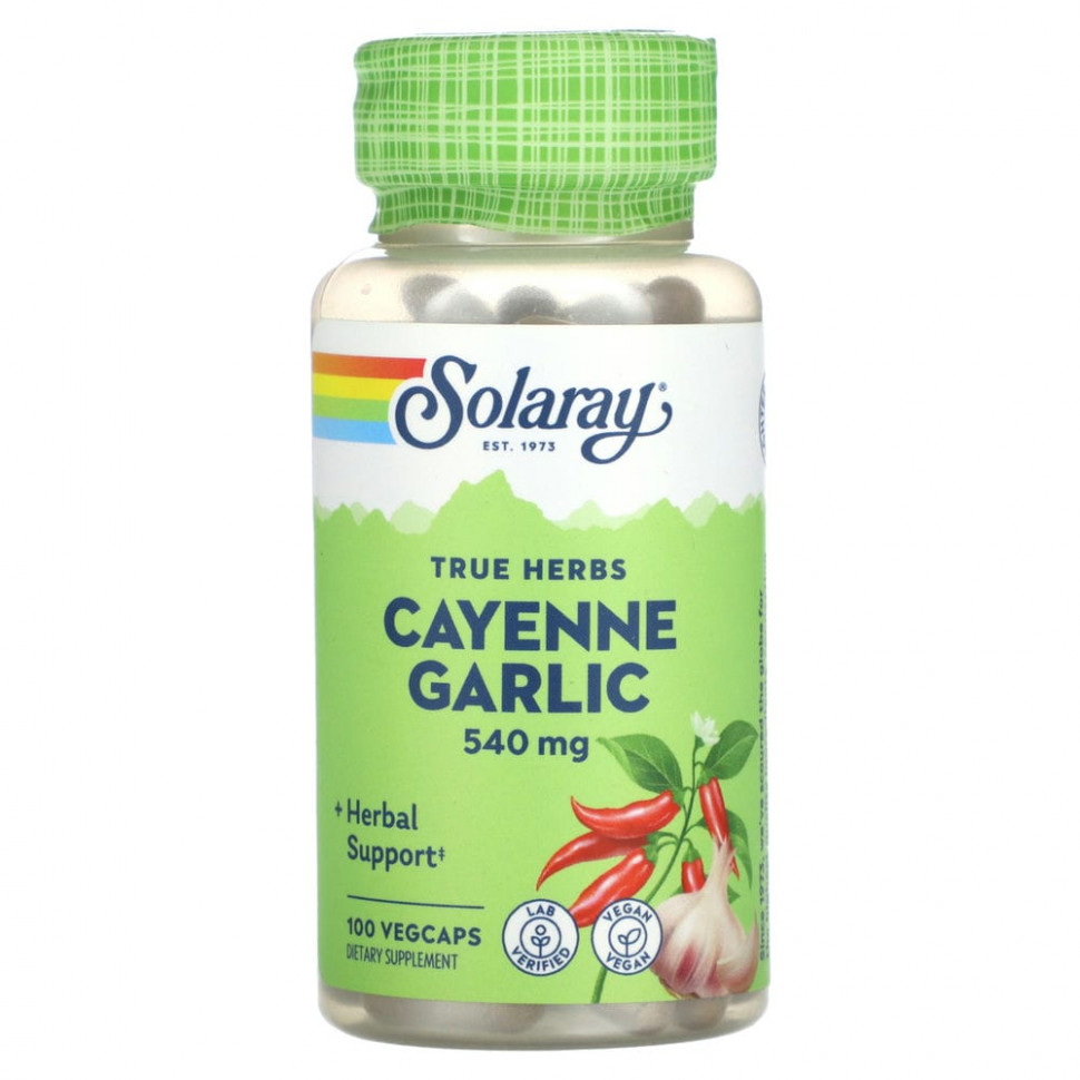 ���� ������ (Iherb) Solaray, True Herbs, ��������� ������, 540 ��, 100 �������������� ������, ������ �� 1350 ���