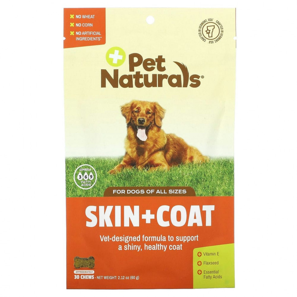 ���� ������ (Iherb) Pet Naturals of Vermont, ���� + ���, ��� �����, 30 ����������� ��������, 2,12 ����� (60 �), ������ �� 1240 ���