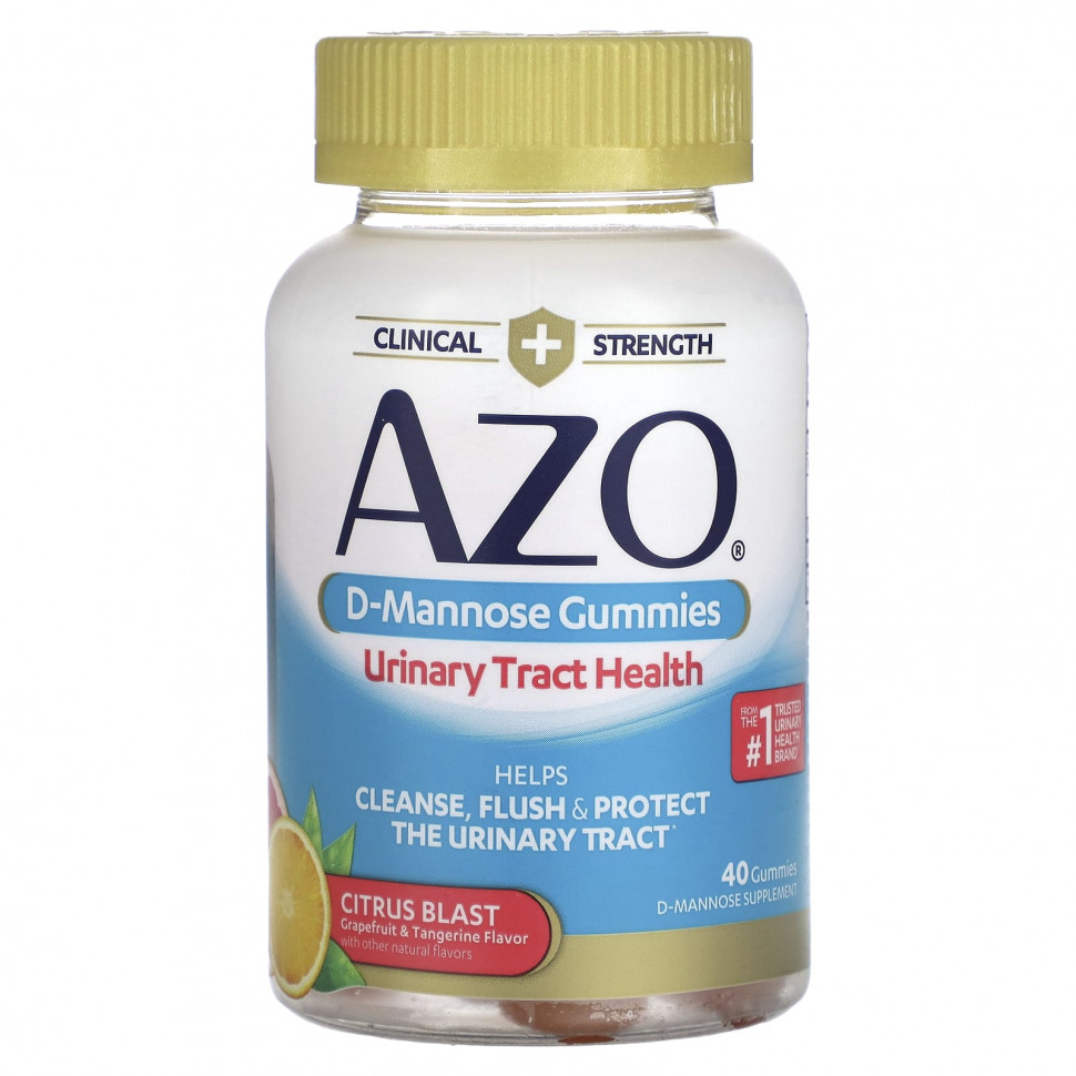 ���� ������ (Iherb) Azo, ����������� ���������� � D-��������, ����������, 40 ����������� ��������, ������ �� 4630 ���