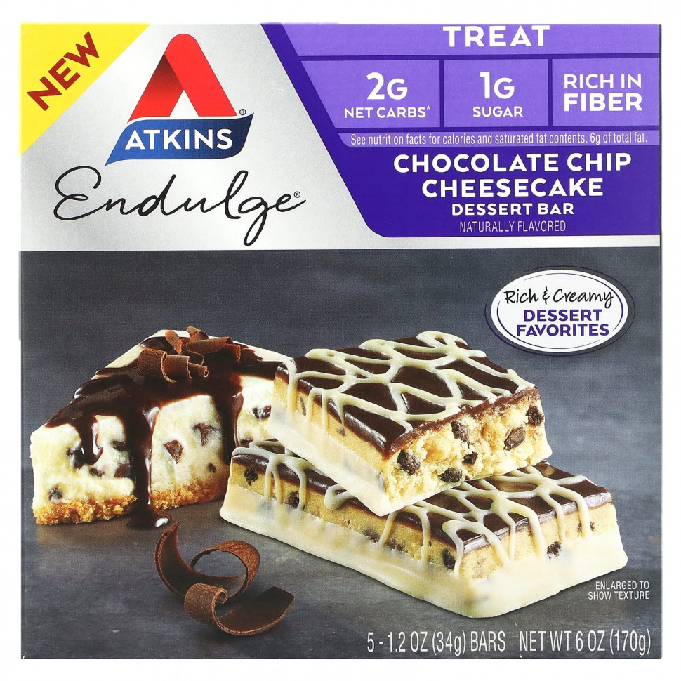 ���� ������ (Iherb) Atkins, Endulge, ��������� ��������, ������� � ���������� �������, 5 ���������� �� 34 � (1,2 �����), ������ �� 1710 ���