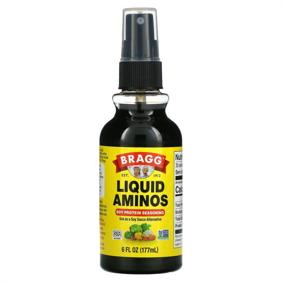���� ������ (Iherb) Bragg, Liquid Aminos, �������� � ������ ������, 6 ������ ����� (177 ��), ������ �� 1190 ���