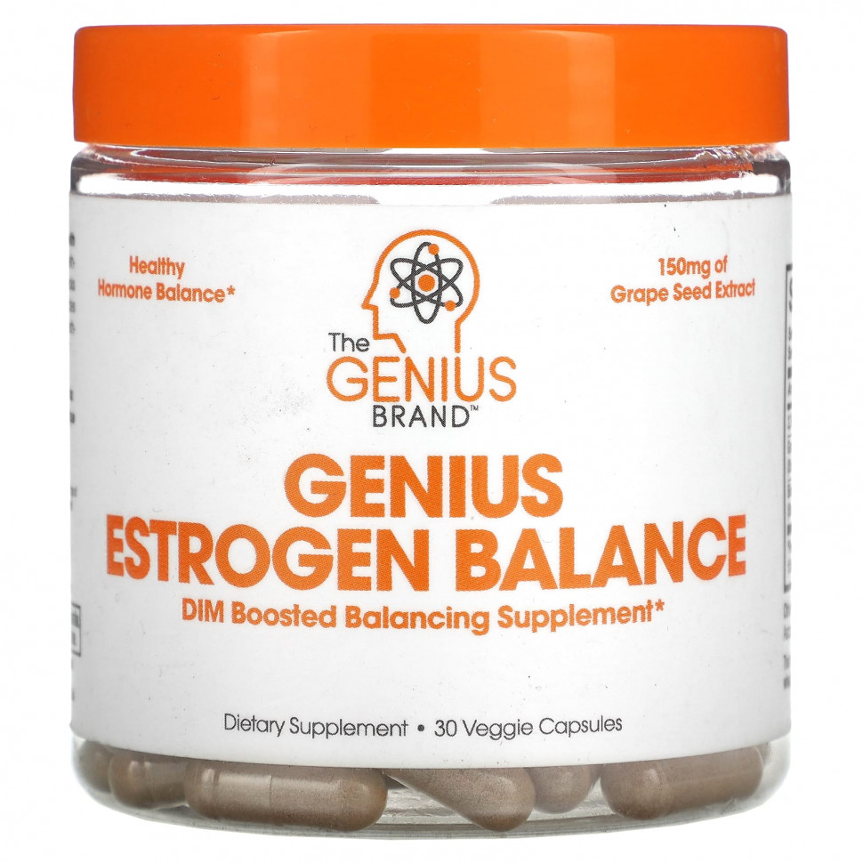 ���� ������ (Iherb) The Genius Brand, Genius Estrogen Balance, 30 ������������ ������, ������ �� 3900 ���