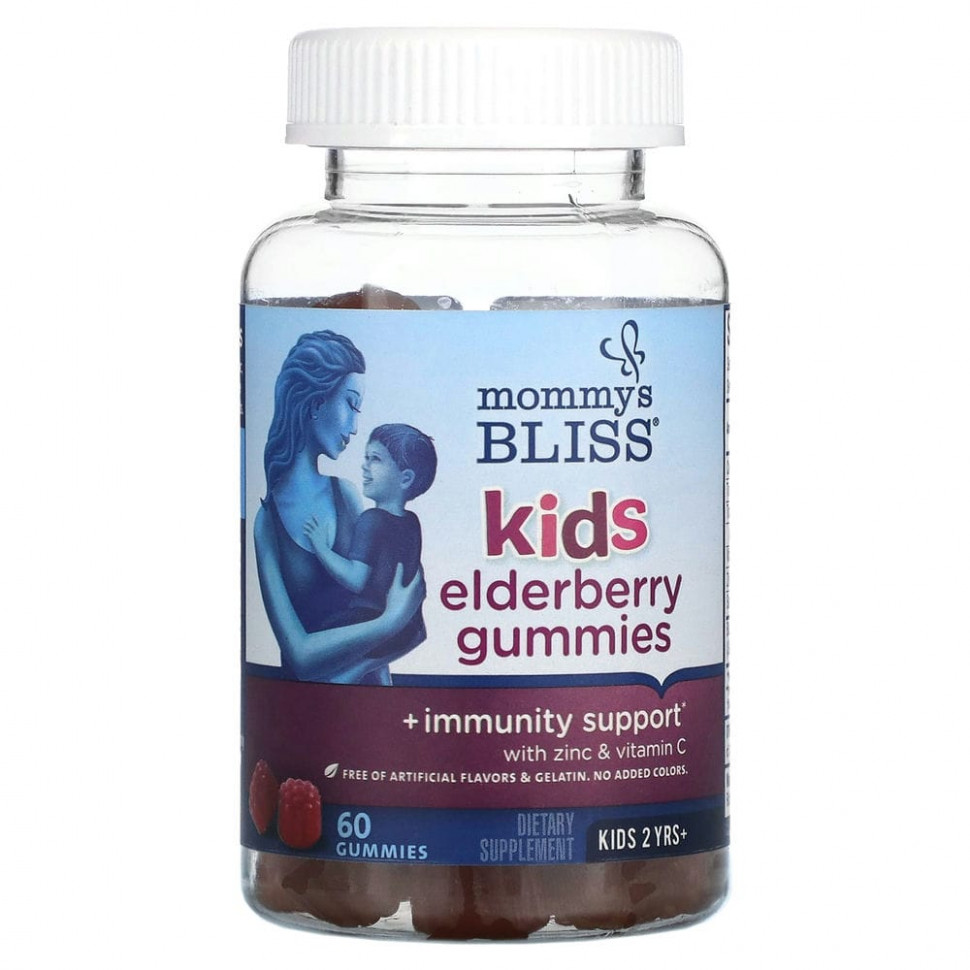 ���� ������ (Iherb) Mommy's Bliss, Kids, ����������� �������� � ������� ��� �����, ��������� ����������, 60 ����������� ��������, ������ �� 3410 ���