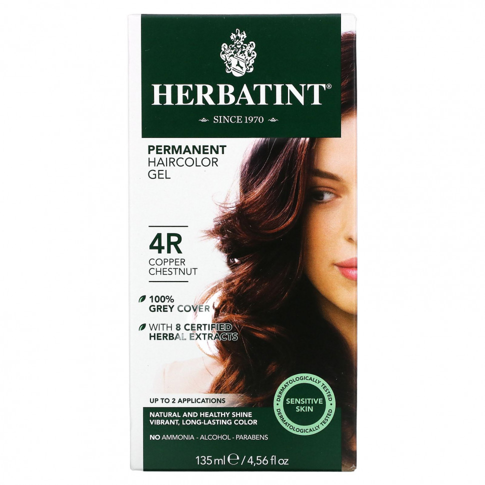 ���� ������ (Iherb) Herbatint, ������������ ������-���� ��� �����, 4R, ������ ������, 4,56 ������ ����� (135 ��), ������ �� 3330 ���