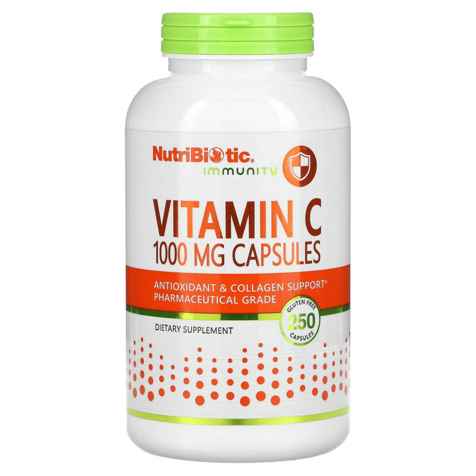 ���� ������ (Iherb) NutriBiotic, Immunity, ������� C, 1000 ��, 250 ������, ������ �� 3640 ���