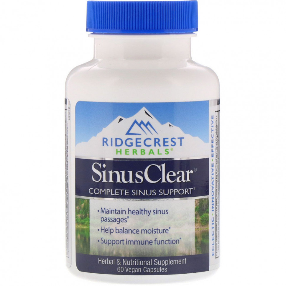   (Iherb) RidgeCrest Herbals, SinusClear, 60  ,   4540 