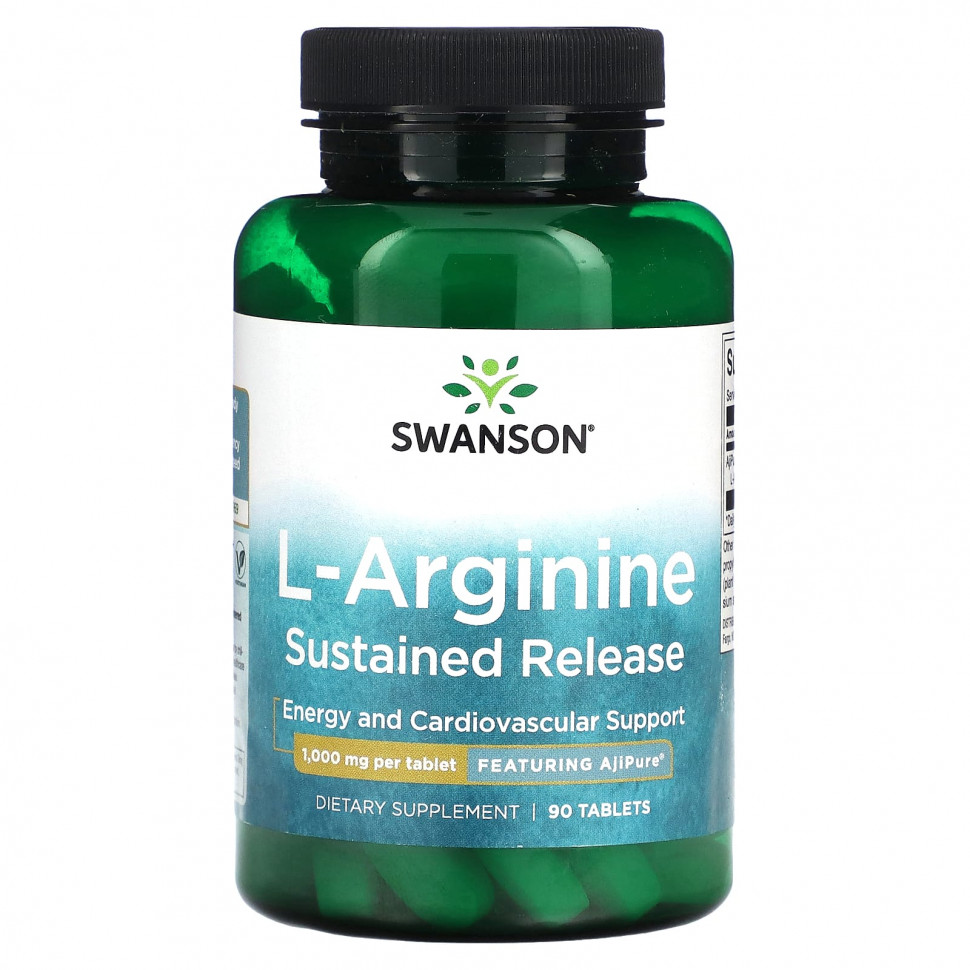 ���� ������ (Iherb) Swanson, L-�������, � ����������� ��������������, 1000 ��, 90 ��������, ������ �� 4590 ���