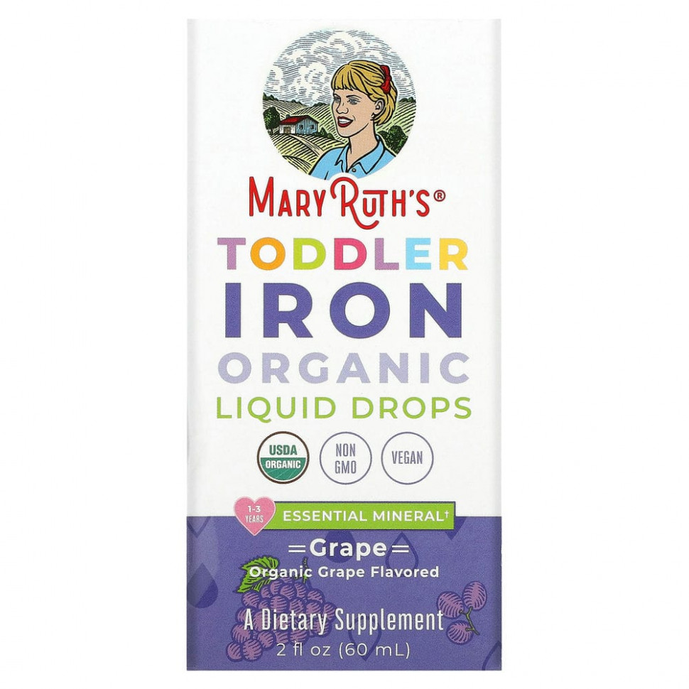 ���� ������ (Iherb) MaryRuth Organics, ������������ ������ ����� � ������� ��� �������, ��� ����� �� 1 �� 3 ���, � ����������, 60 �� (2 ����. �����), ������ �� 3250 ���
