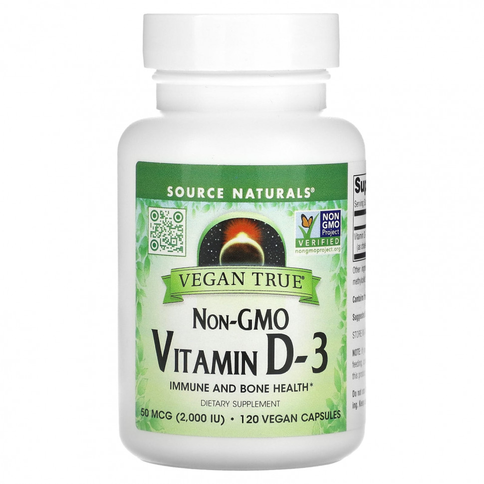 ���� ������ (Iherb) Source Naturals, ������� D3 ��� ���, 50 ��� (2000 ��), 120 ��������� ������, ������ �� 4840 ���