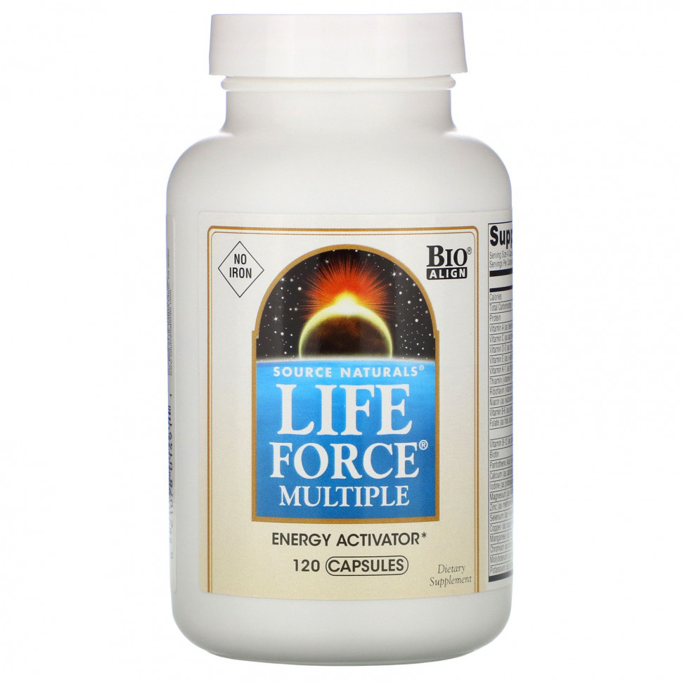 ���� ������ (Iherb) Source Naturals, �������������� Life Force, ��� ������, 120 ������, ������ �� 4660 ���