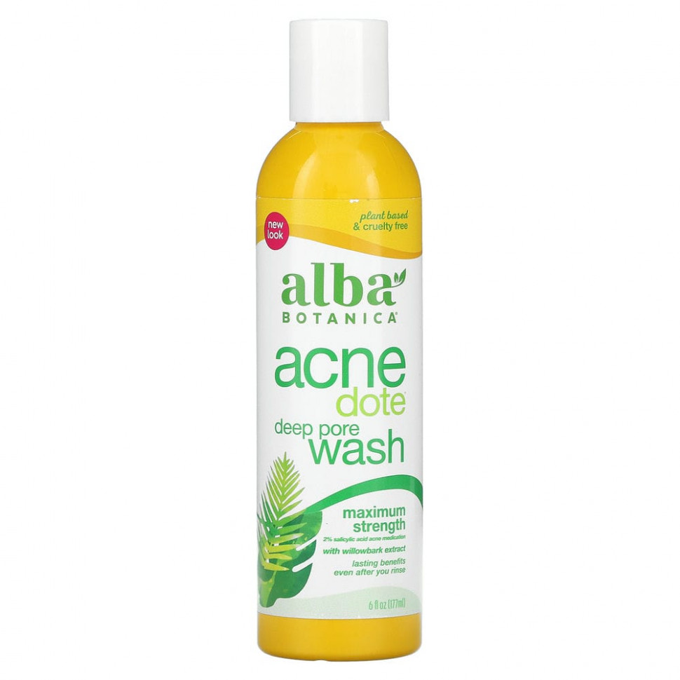 ���� ������ (Iherb) Alba Botanica, Acne Dote, �������� �� ����, �������� �������� ���, �� �������� �����, 177 �� (6 ������ �����), ������ �� 1990 ���
