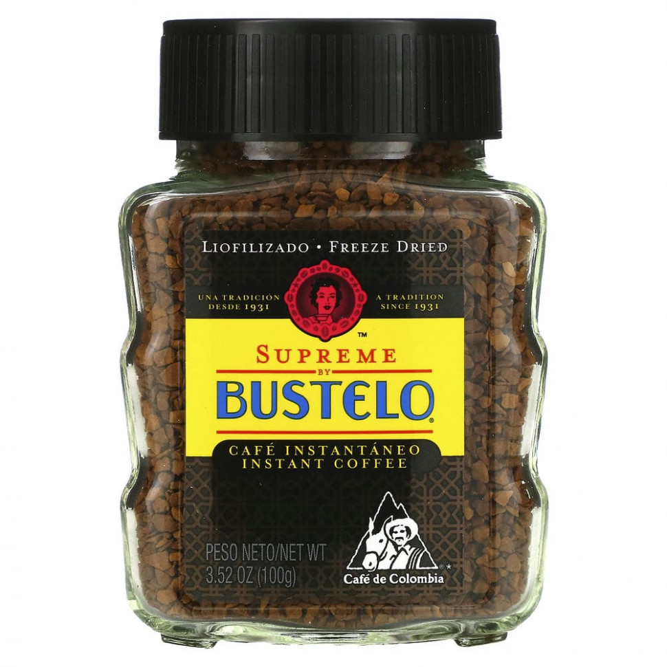 ���� ������ (Iherb) Caf? Bustelo, Supreme by Bustelo, ����������� ����, ���������������, 100 � (3,52 �����), ������ �� 1680 ���