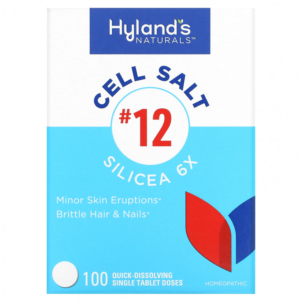 ���� ������ (Iherb) Hyland's, Cell Salt # 12, Silicea 6X, 100 ����������������� ��������, ������ �� 2900 ���