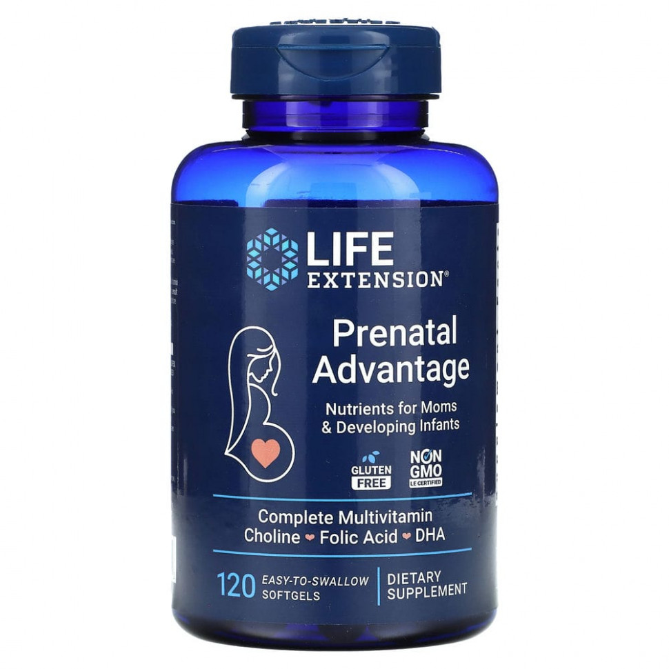 ���� ������ (Iherb) Life Extension, Prenatal Advantage, 120 ����� �������������� ������, ������ �� 3260 ���