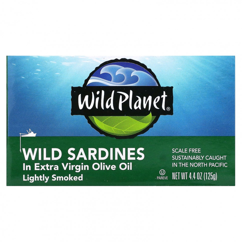 ���� ������ (Iherb) Wild Planet, �������, ����������� � ����� ��������, � ��������� ����� ������� ������, ������ ������������, 4,4 ���. (125 �), ������ �� 720 ���