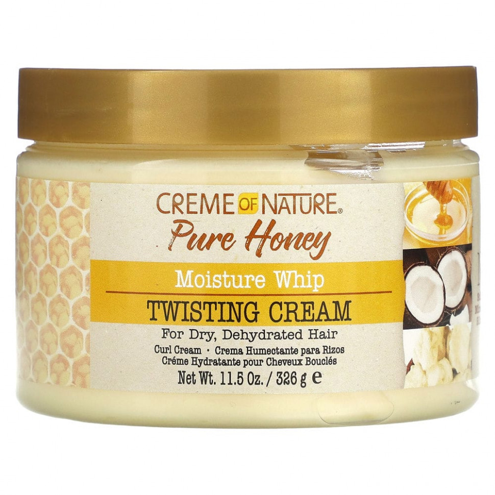 ���� ������ (Iherb) Creme Of Nature, Pure Honey, Moisture Whip, ���� ��� �����, 326 � (11,5 �����), ������ �� 2010 ���