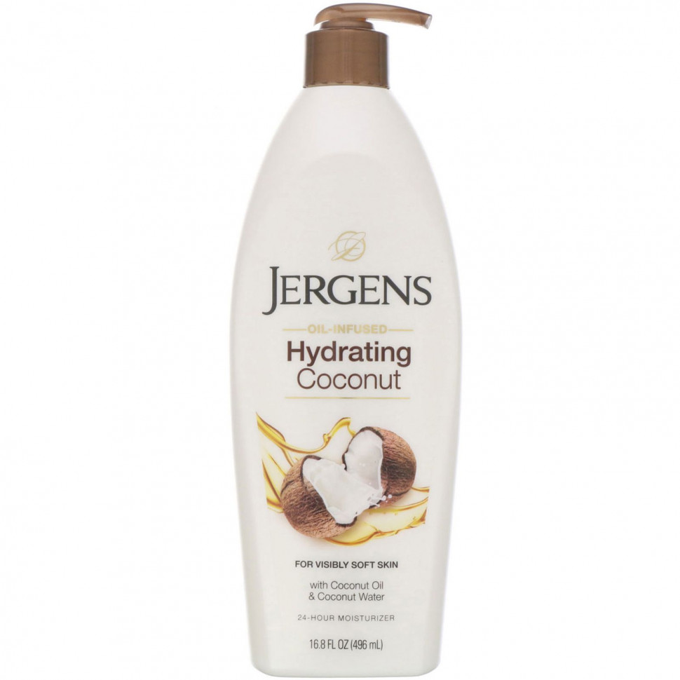 ���� ������ (Iherb) Jergens, Hydrating Coconut, ����������� ������ � ������ ������, 496 ��, ������ �� 2860 ���