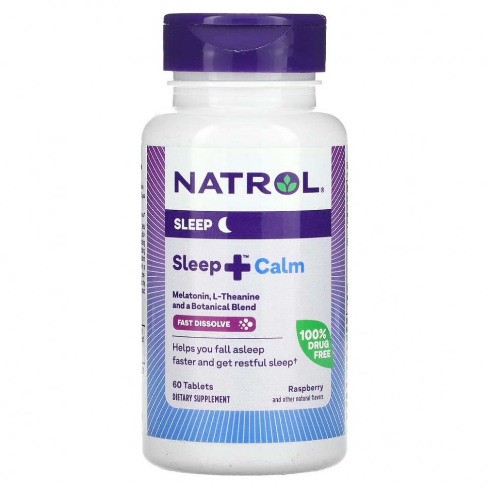 ���� ������ (Iherb) Natrol, Sleep + Calm, ������`` 60 ��������, ������ �� 2300 ���