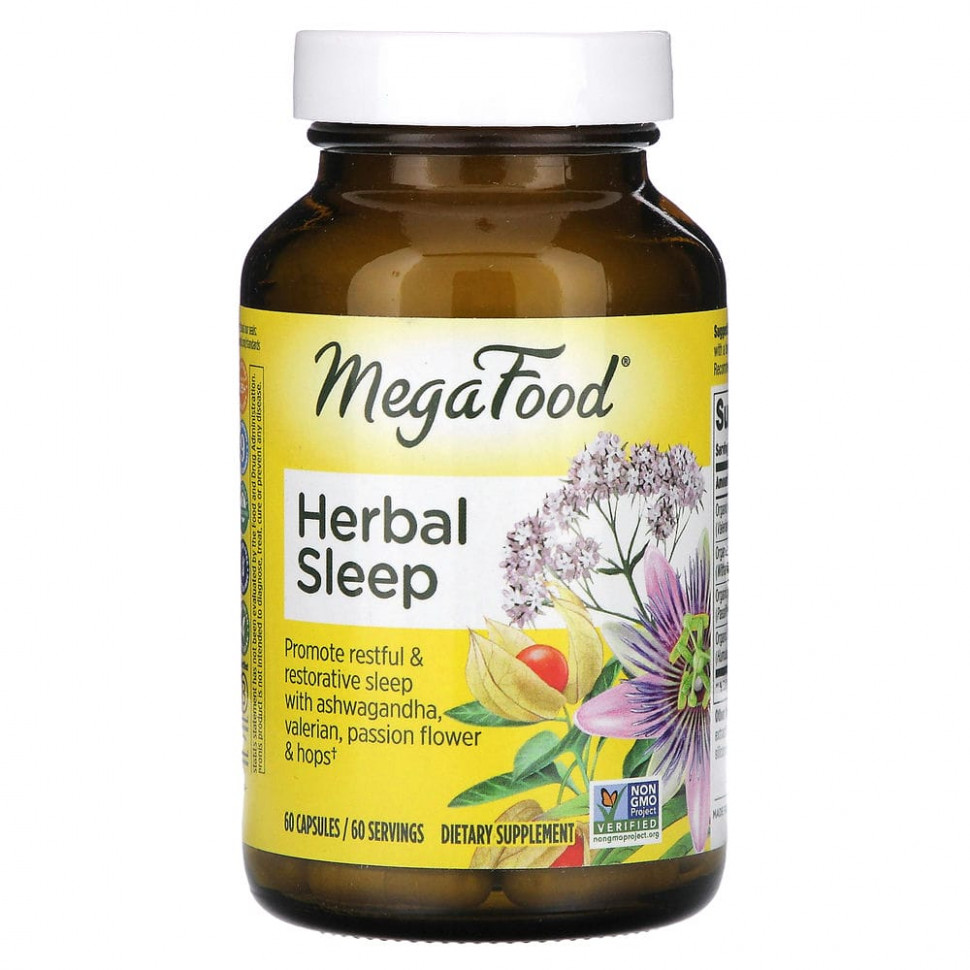 ���� ������ (Iherb) MegaFood, Herbal Sleep, 60 ������, ������ �� 6230 ���