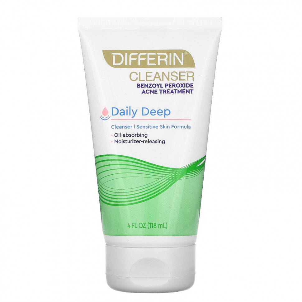���� ������ (Iherb) Differin, Daily Deep Cleanser, ����� ��� ��������, 118 �� (4 ����. �����), ������ �� 3390 ���
