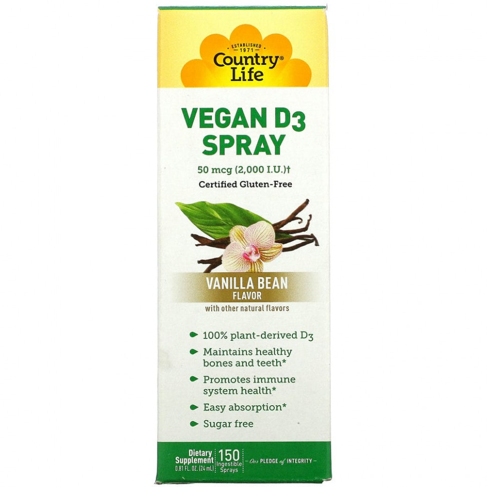 ���� ������ (Iherb) Country Life, ����� � ��������� D3, ��������� �������, 50 ��� (2000 ��), 150 ������� ����� ��� ������������ ������, 24 �� (0,81 ����. �����), ������ �� 3630 ���
