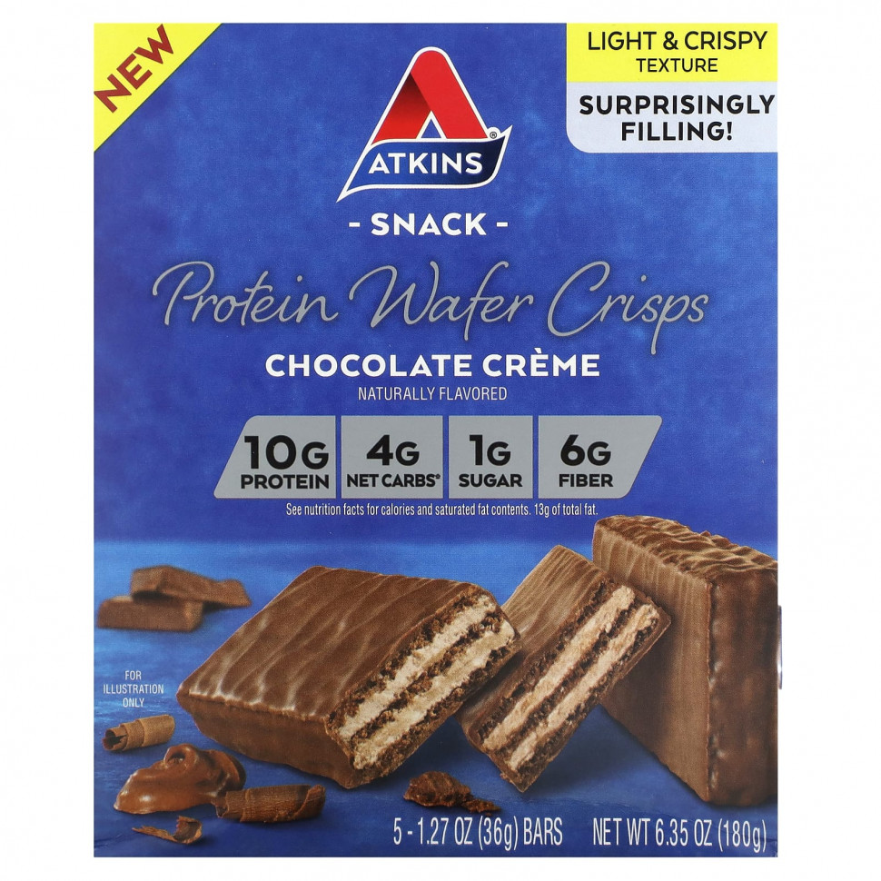 ���� ������ (Iherb) Atkins, Snack, ����������� ��������� �����, ���������� ����, 5 ����������, 36 � (1,27 �����), ������ �� 1920 ���