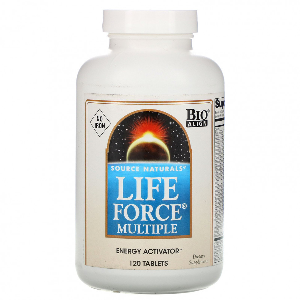 ���� ������ (Iherb) Source Naturals, �������������� Life Force, ��� ������, 120 ��������, ������ �� 6690 ���