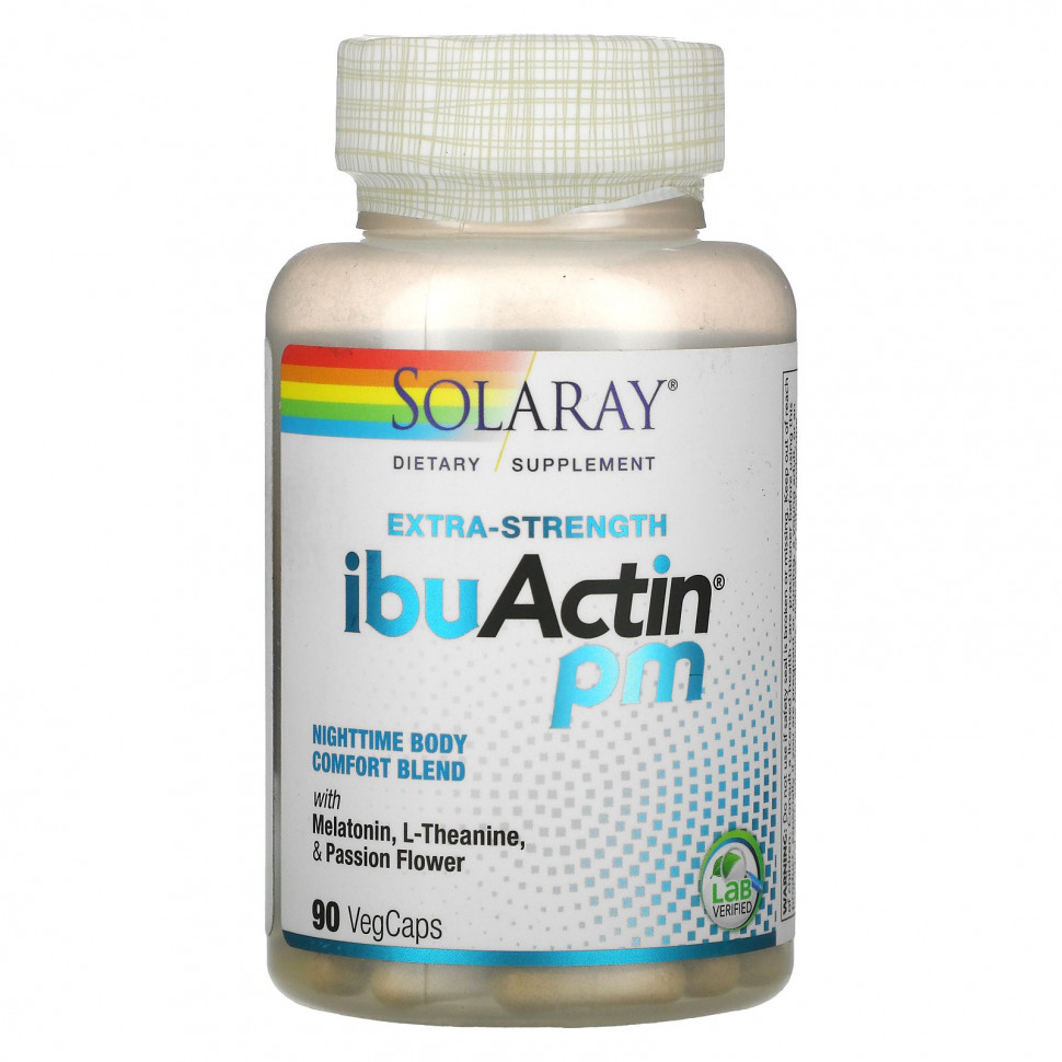 ���� ������ (Iherb) Solaray, Extra-Strength IbuActin PM, 90 Vegetarian Capsules, ������ �� 2150 ���