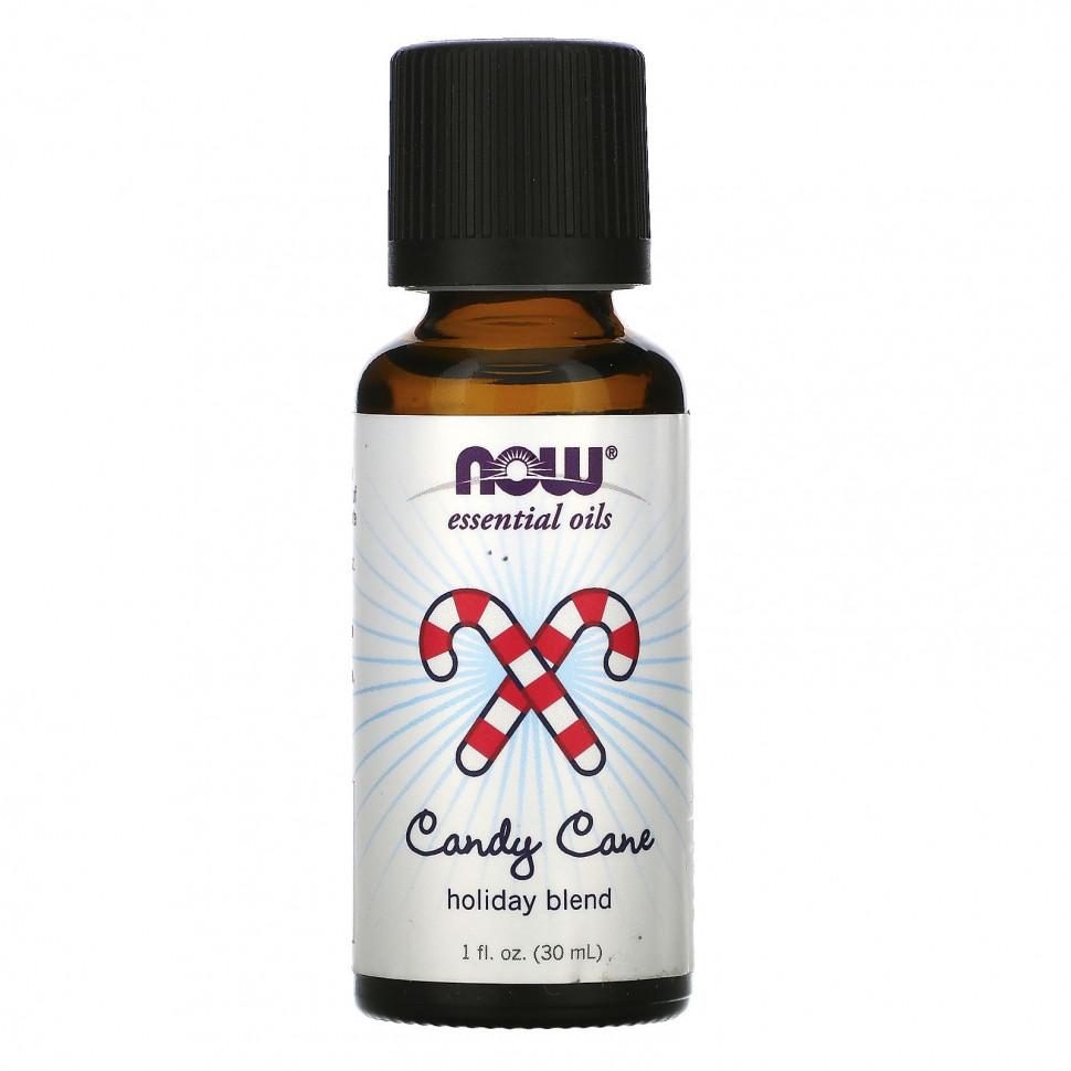 ���� ������ (Iherb) NOW Foods, Essential Oils, ����������� ����� Candy Cane, 1 ������ ����� (30 ��), ������ �� 2120 ���