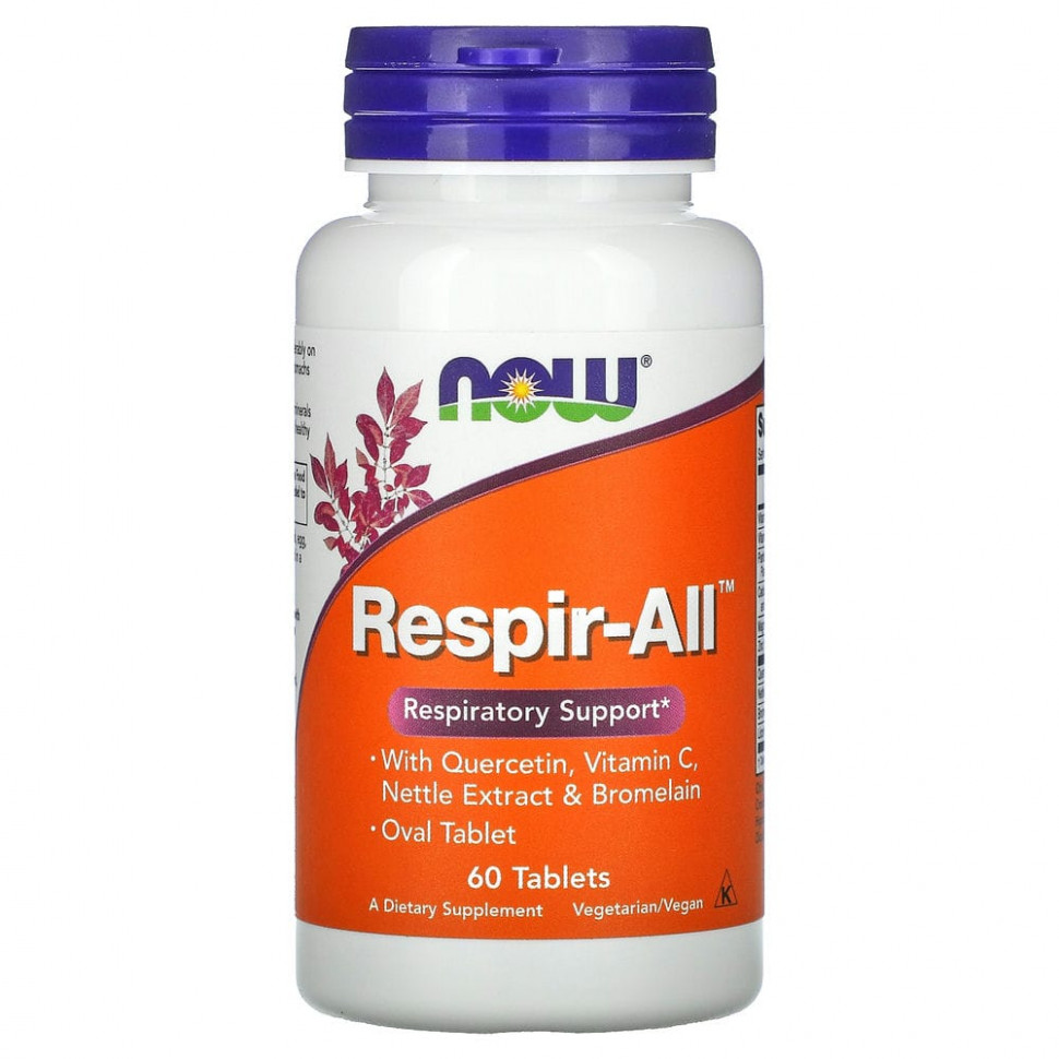 ���� ������ (Iherb) NOW Foods, Respir-All, 60 ��������, ������ �� 3490 ���